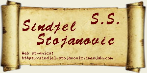 Sinđel Stojanović vizit kartica